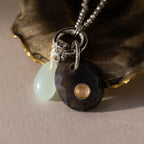 Moonstone Labradorite Charm