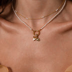 White Shark Tooth Charm in Silver