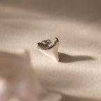 White Shark Tooth Charm in Silver