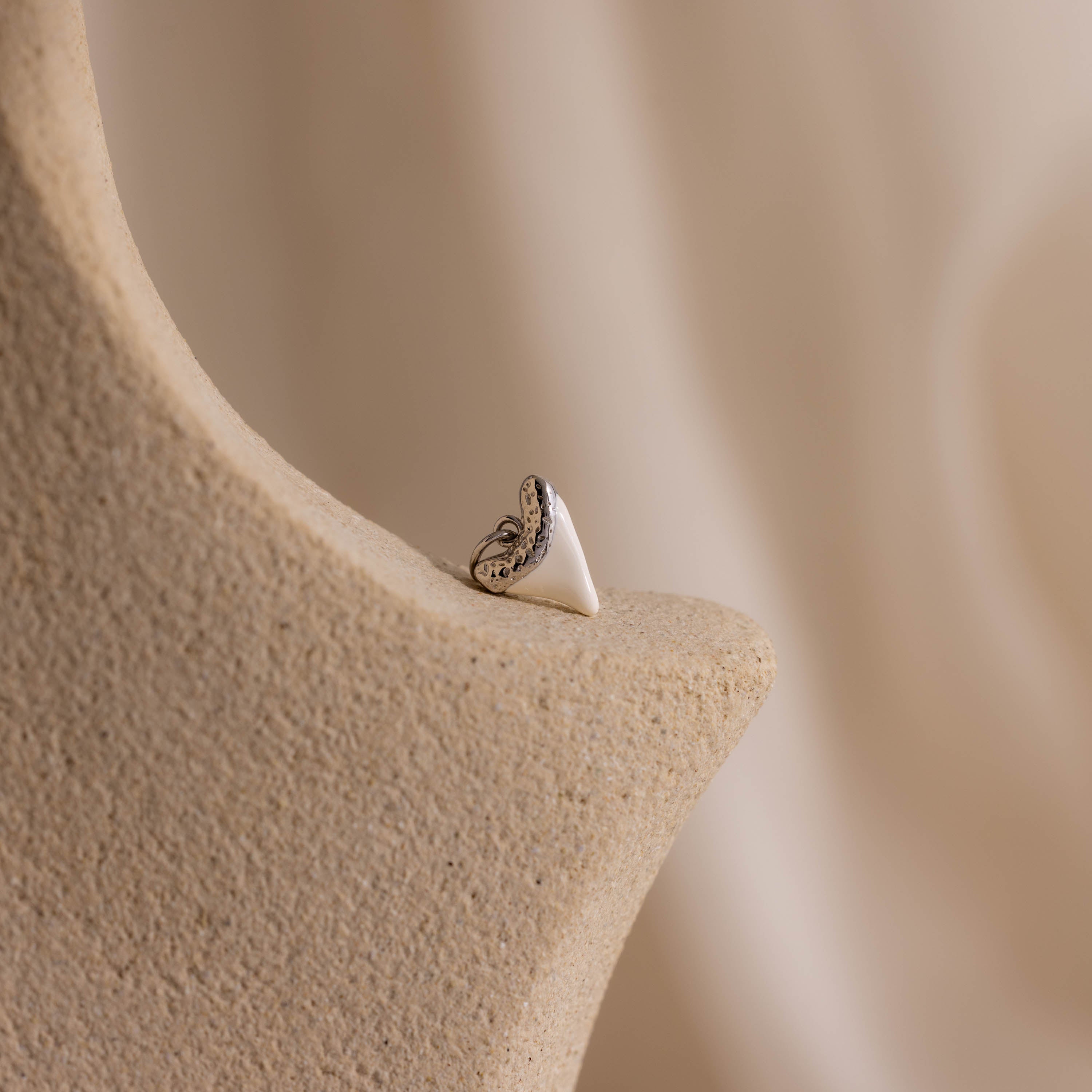 White Shark Tooth Charm