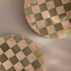 Green Checkered Jewelry Dish