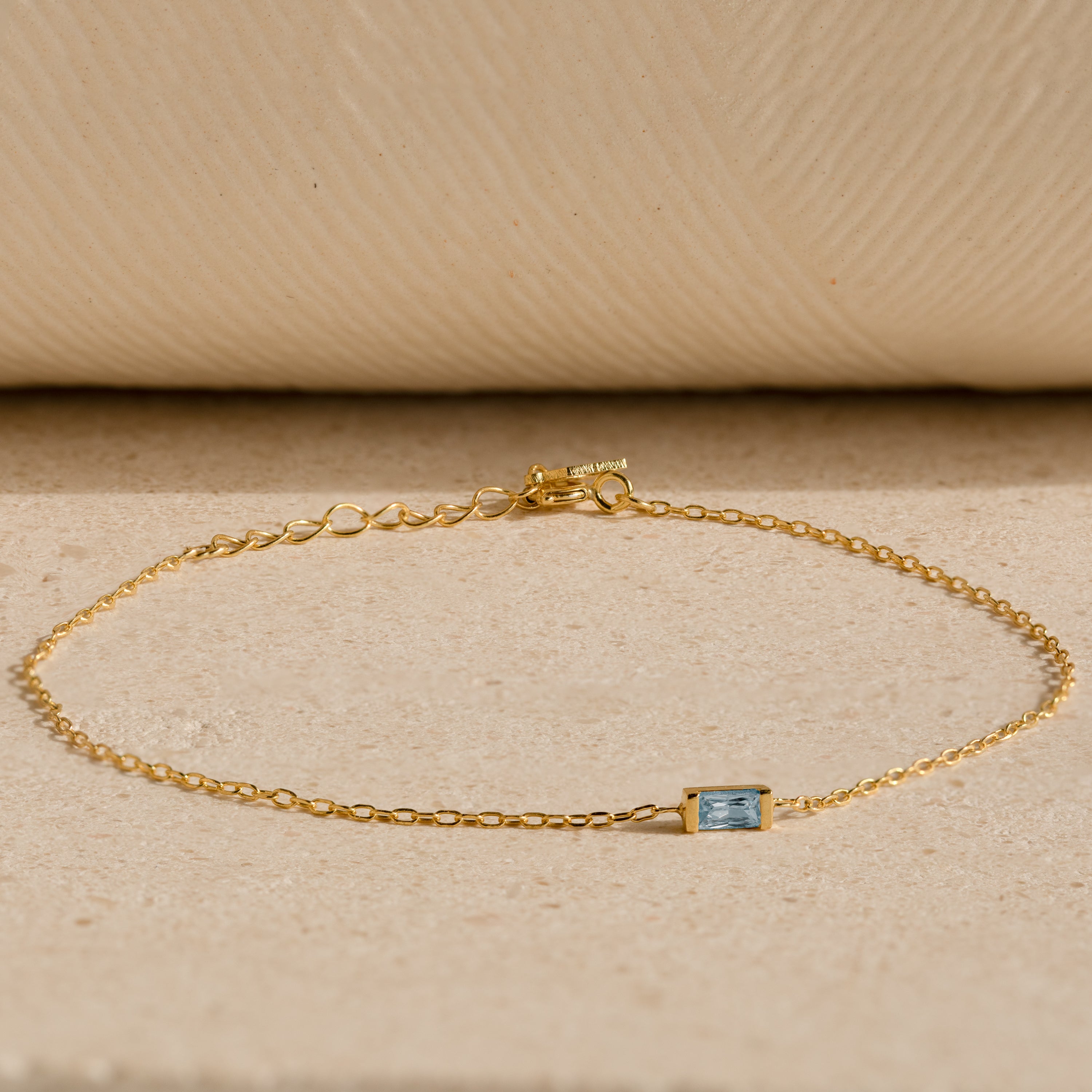 Baguette Aquamarine Bracelet