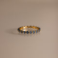 Lace Eternity Blue Zircon Ring