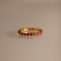 Lace Eternity Garnet Ring