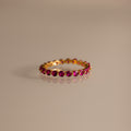 Lace Eternity Ruby Ring