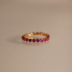 Lace Eternity Ruby Ring