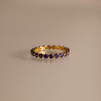 Lace Eternity Amethyst Ring