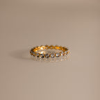 Lace Eternity Aquamarine Ring