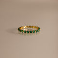 Lace Eternity Emerald Ring