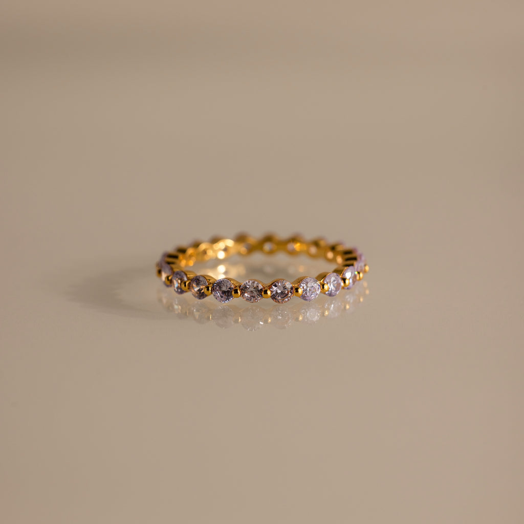 Lace Eternity Alexandrite Ring