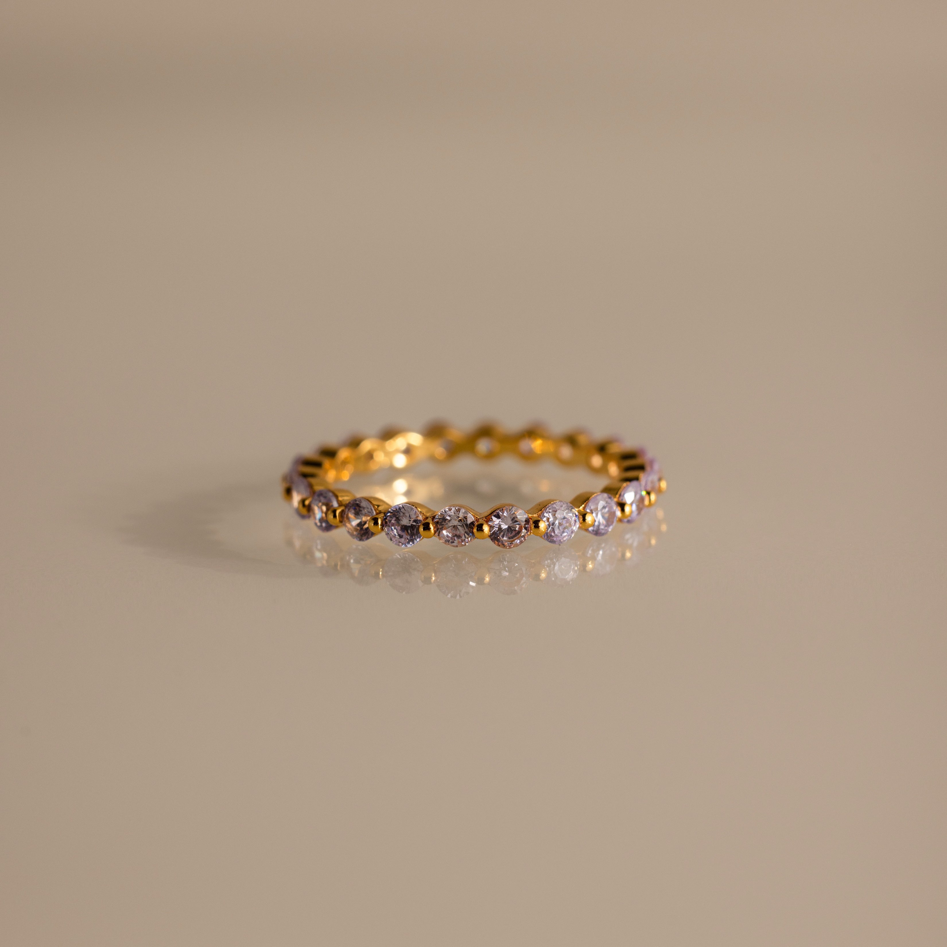 Lace Eternity Alexandrite Ring