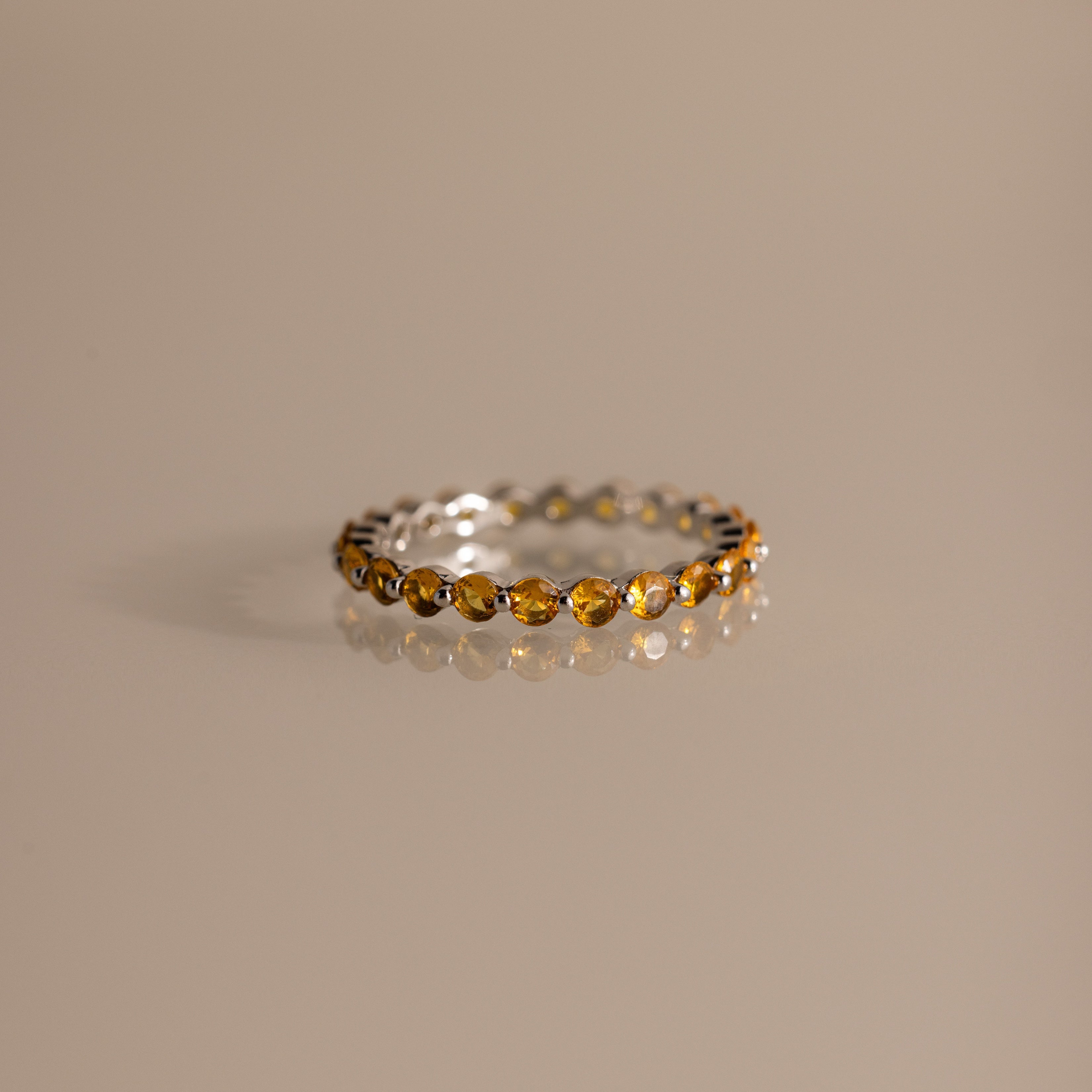 Lace Eternity Topaz Ring
