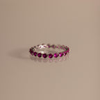 Lace Eternity Ruby Ring