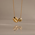 Duo Pebble Necklace in 18K Gold