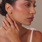 Rose Pink Art Deco Ring