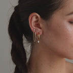 Dainty Opal Drop Huggies