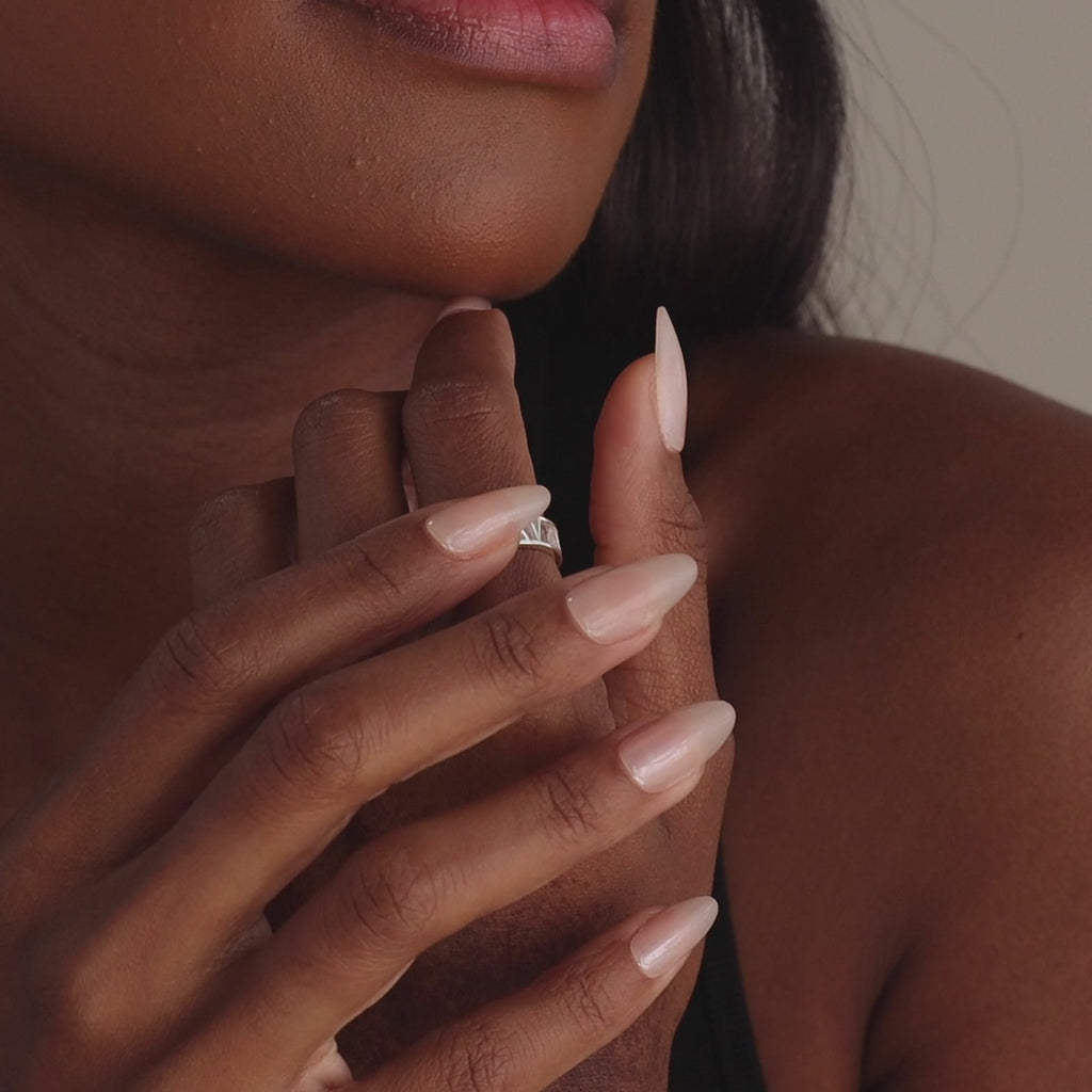 Roman Numerals Ring in Silver