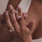 Open Pearl & Diamond Ring