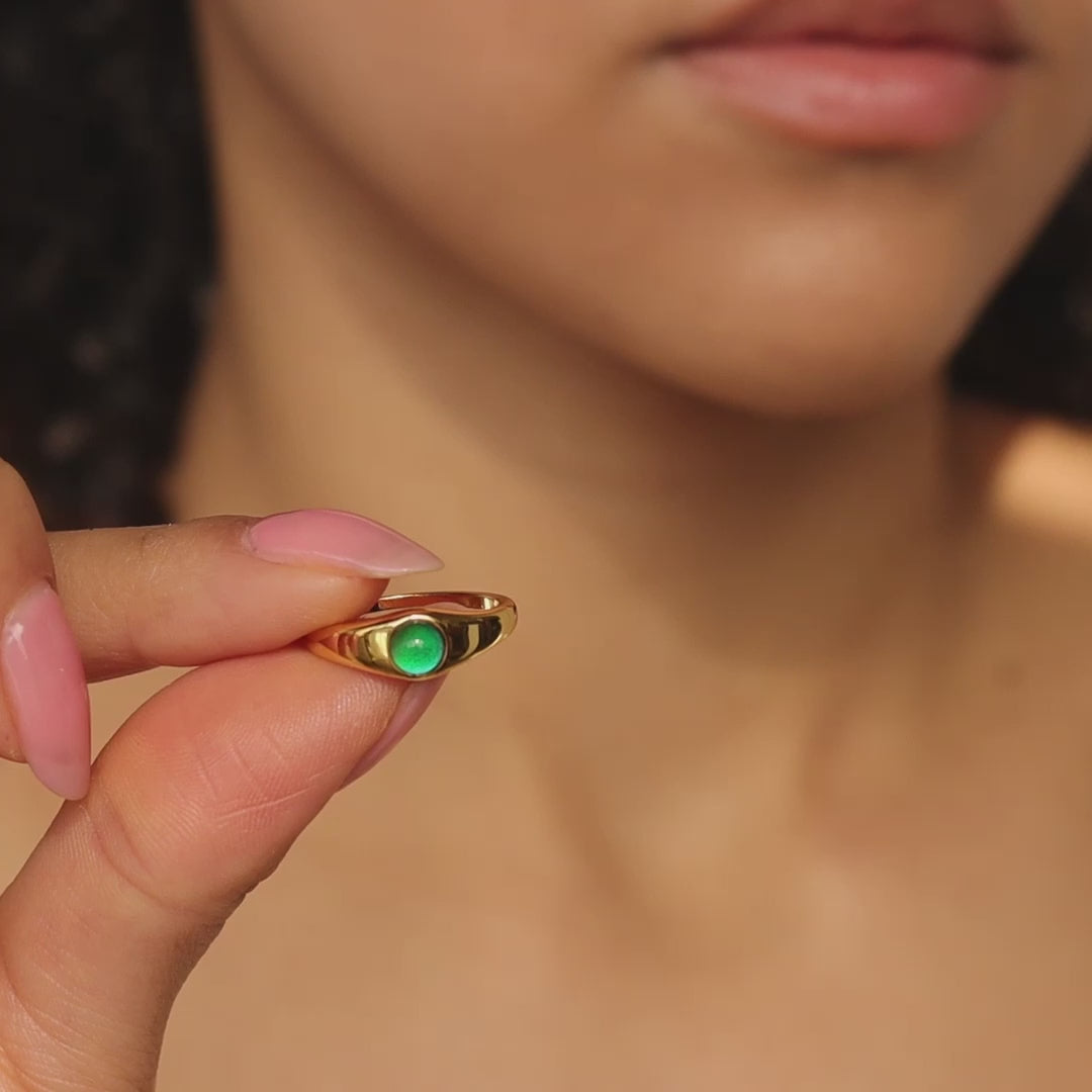 Anillo de humor con sello mini