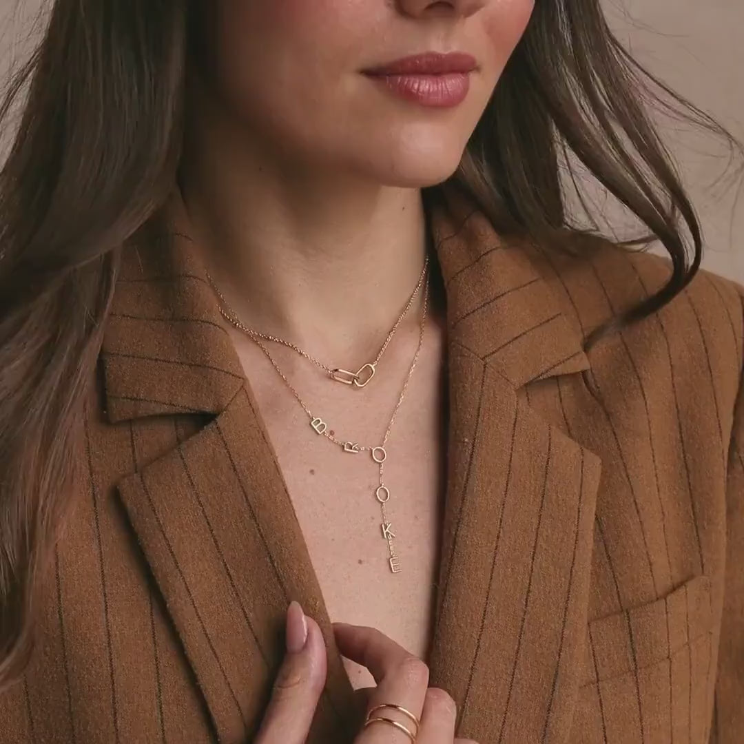 Lariat Name Necklace
