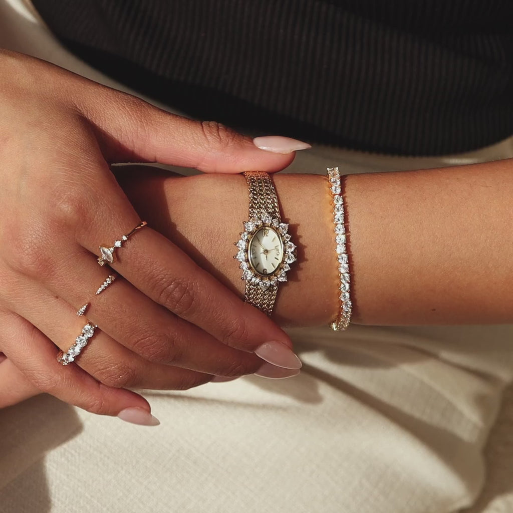 Pave Heart Timepiece