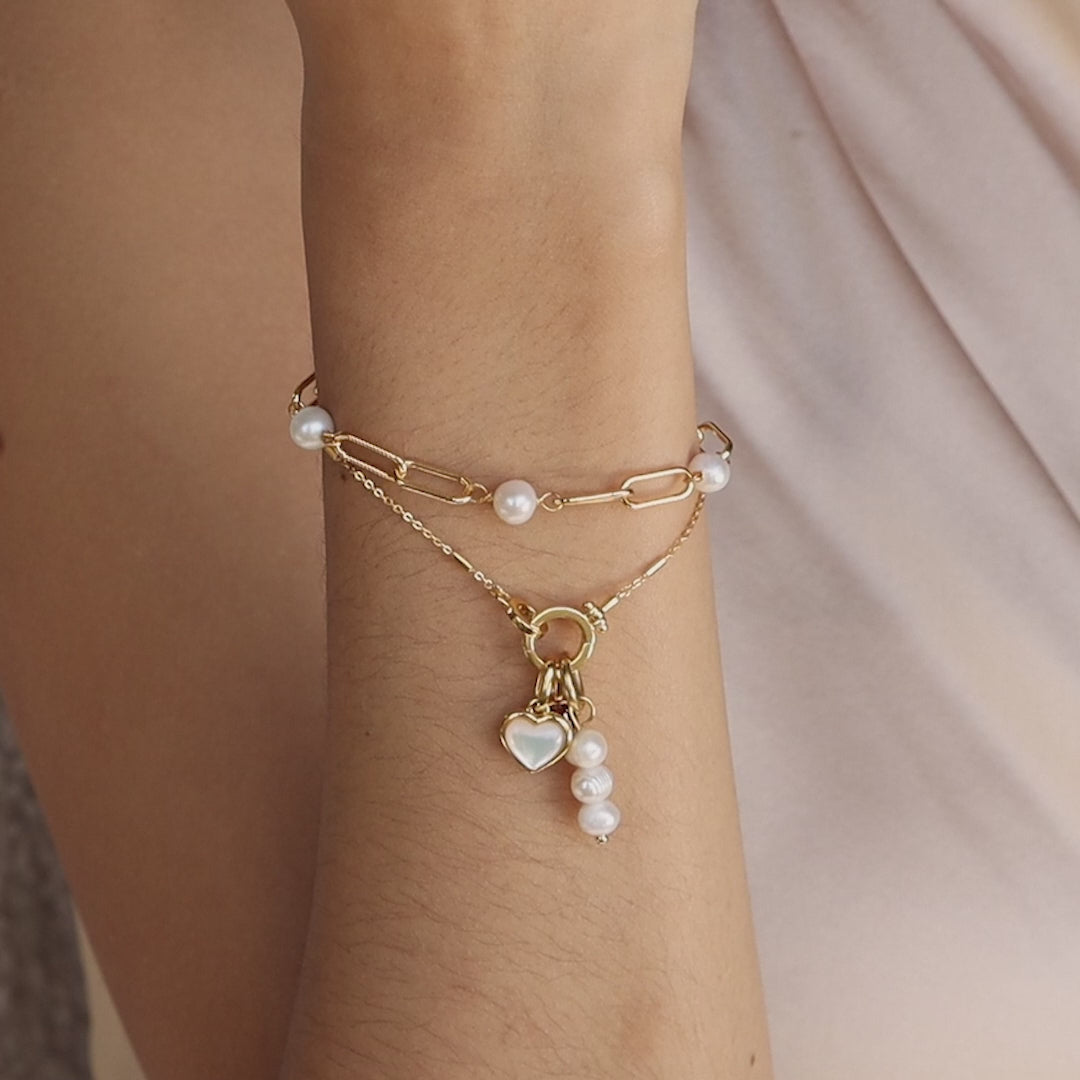 Hinged Circle Charm Bracelet