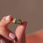 Mosaic Birthstone Signet Ring