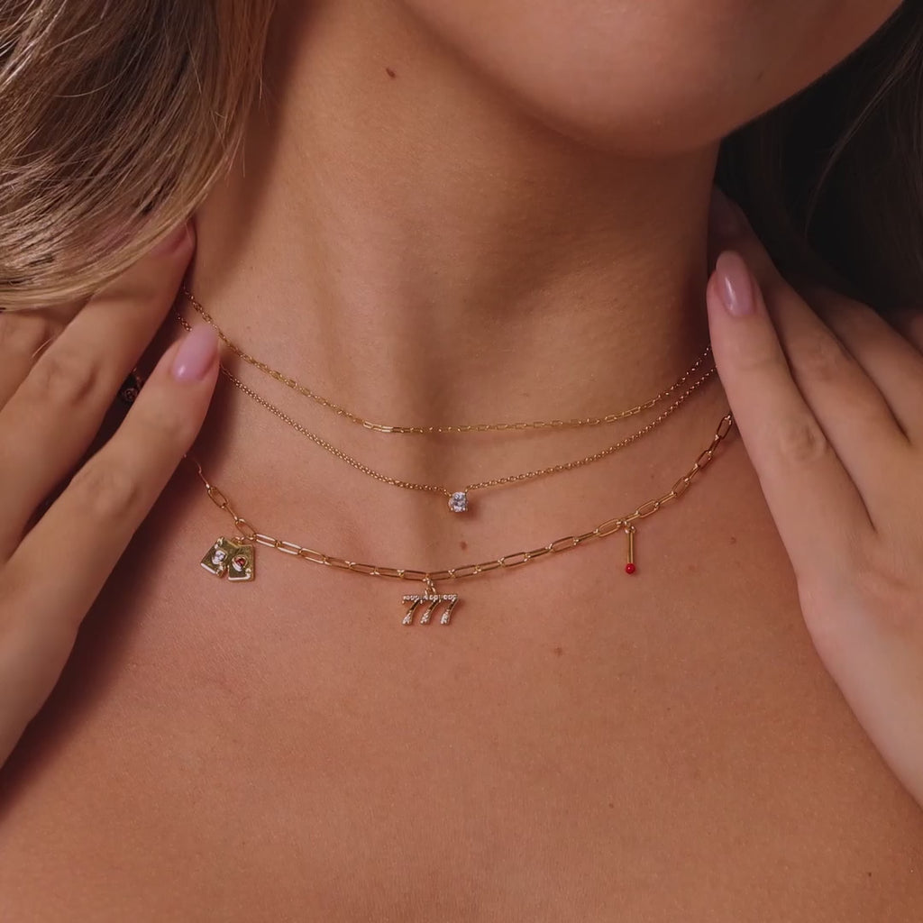House of Luck Necklace in 18K Gold