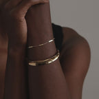 Bracelet manchette dôme