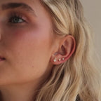 Opal Teardrop Flatback Studs