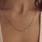 Mini Name Birthstone Necklace