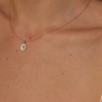 Pearl Hummingbird Necklace in 18K Gold