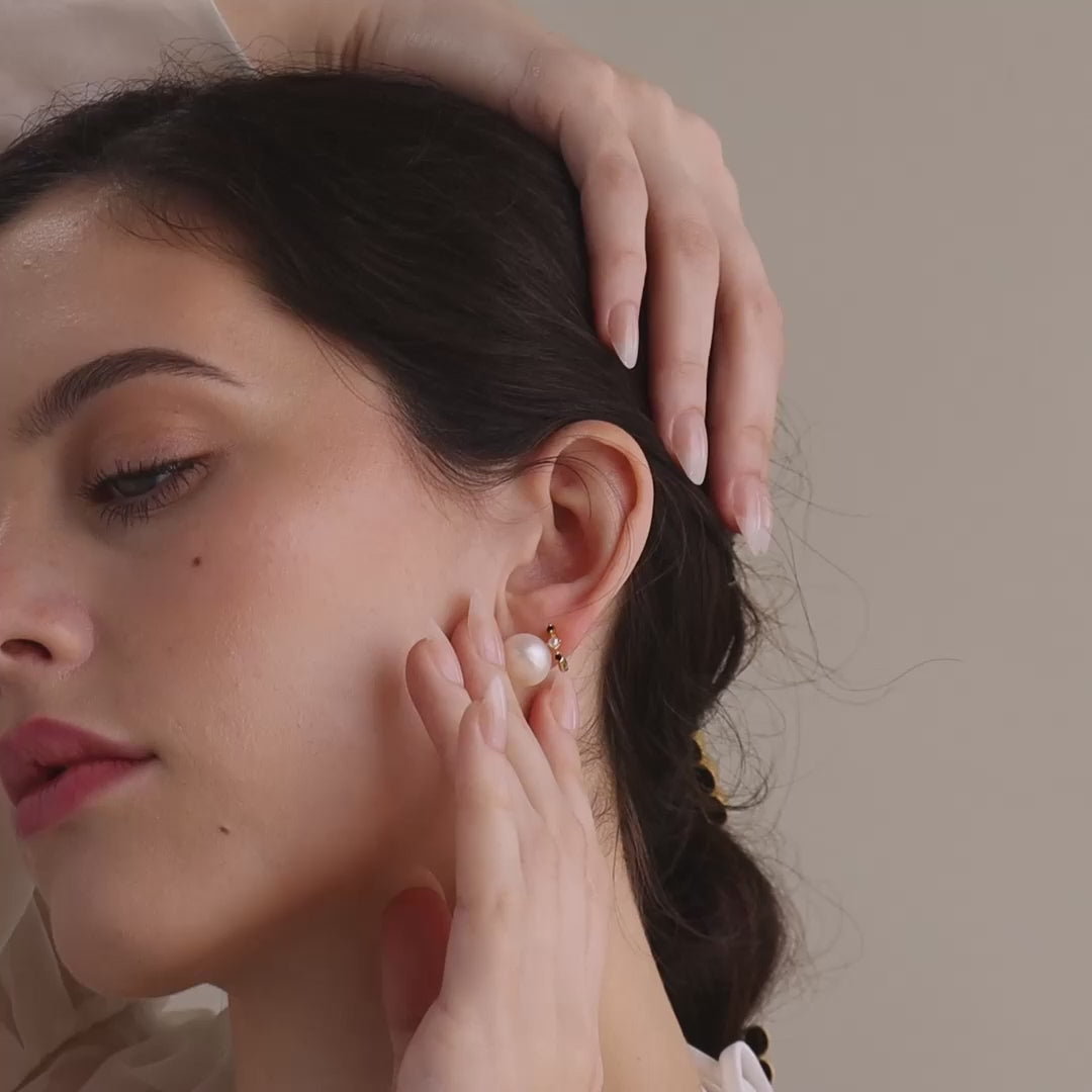 Bold Pearl Studs