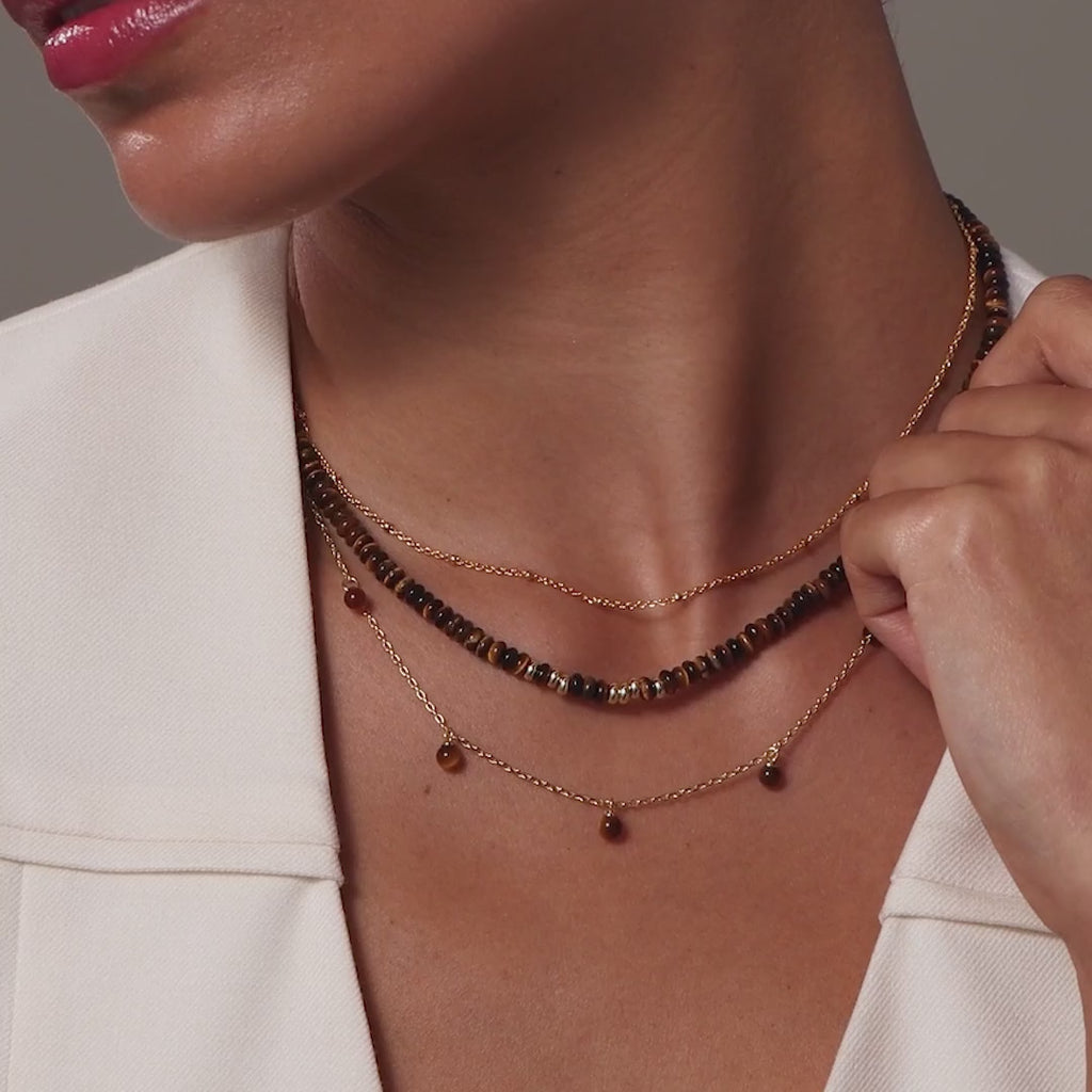 Satellite Cable Necklace in Silver