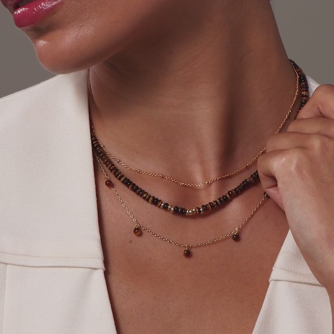 Satellite Cable Necklace in Silver