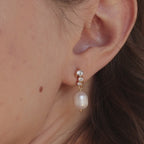 Millie Drop Earrings in 18K Gold