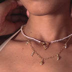 Dainty Shark Tooth Charm in 18K Gold