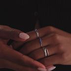 Duo Form Ring Set in Silver