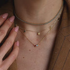 Toi et Moi Infinity Heart Birthstone Necklace