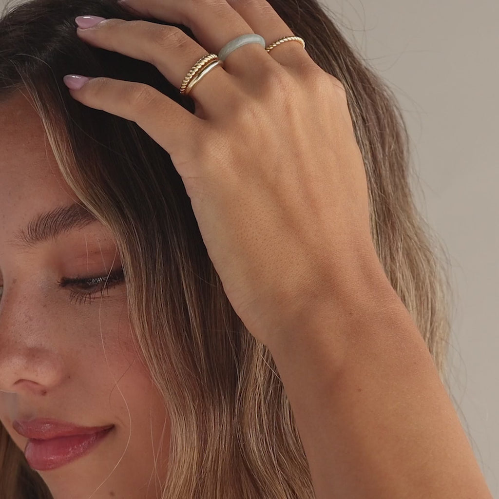 Skinny Jade Ring