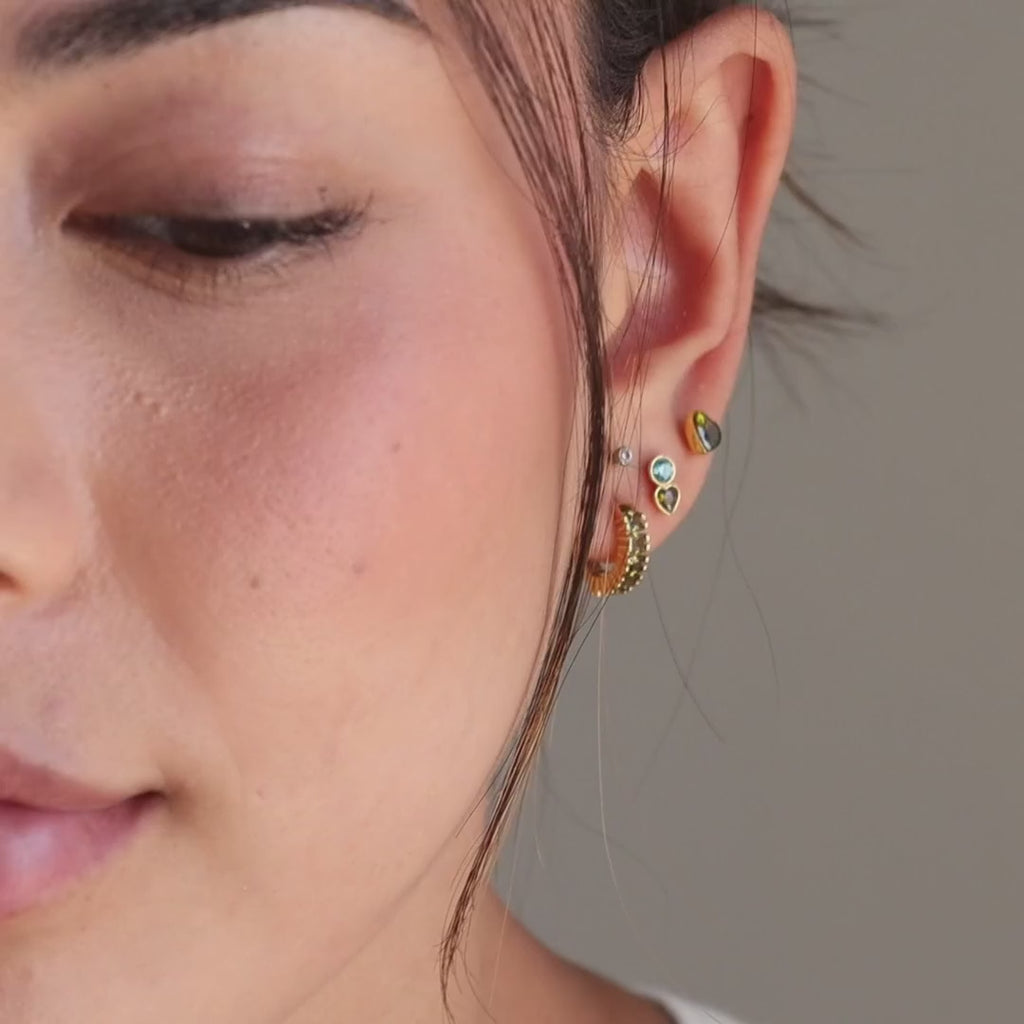 Toi et Moi Birthstone Studs