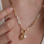 Breloque lettre bulle en argent sterling