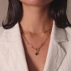 Paperclip Heart Charm Necklace
