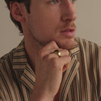 Tigers Eye Signet Ring in 18K Gold