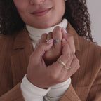 Toi et Moi Emerald Birthstone Ring