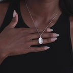 Collier d'empreintes digitales personnalisé 