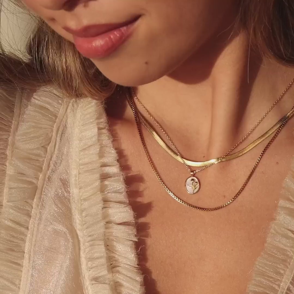 Collier Tulipe Perle