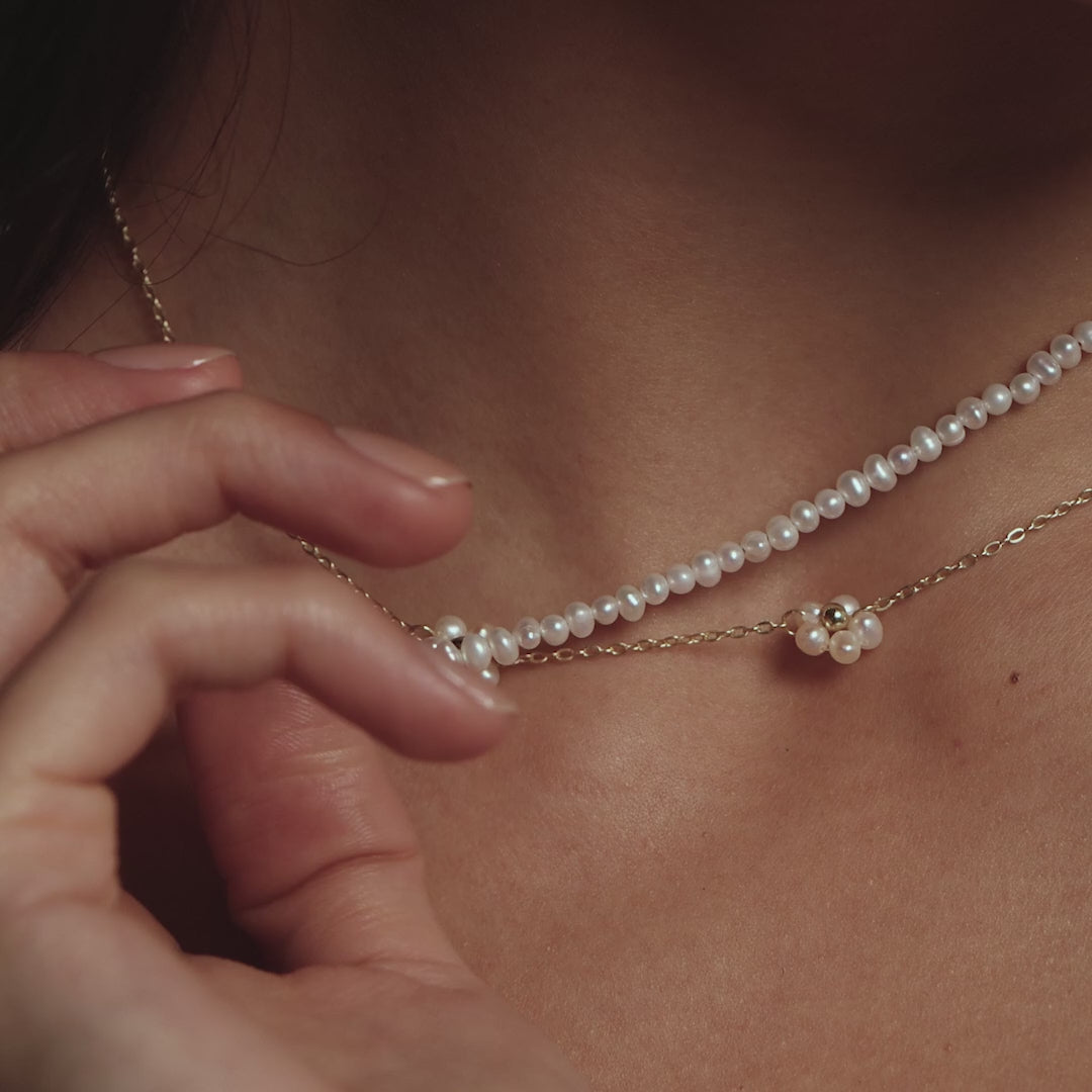 Summer Pearl Beaded Necklace