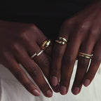 Duo Dome Ring in Silver