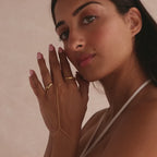 Dainty Hand Chain Bracelet in 18K Gold